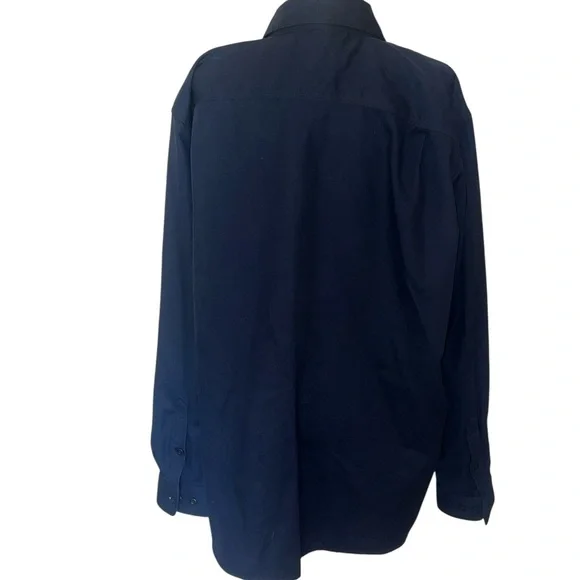 Carhartt Men's Casual Button Down Shirt - Dark Blue - Picture 3 of 5